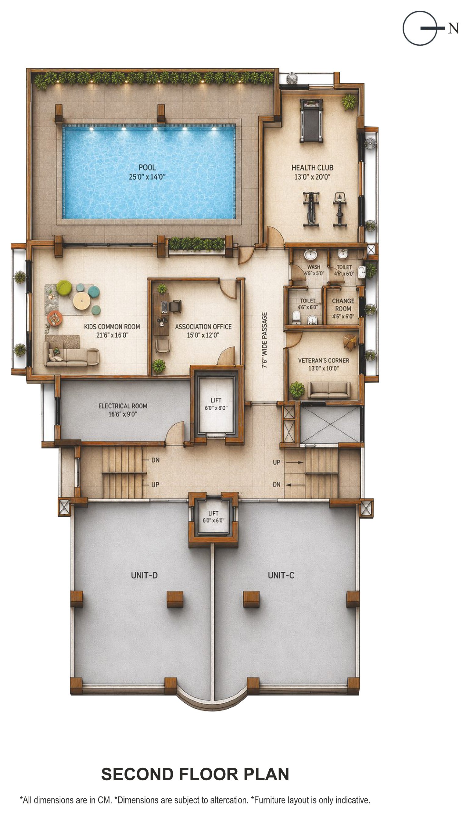 RCN Regal Palace — Second Floor Plan